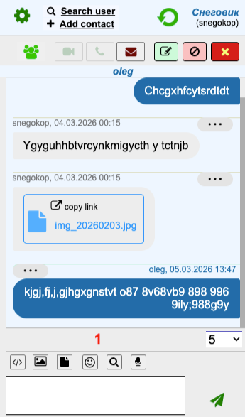 Chat interface